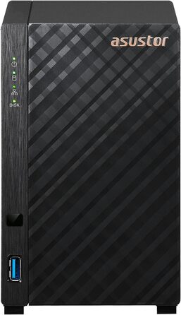 Asustor Drivestor 2 Lite AS1102TL: 2-байовий NAS корпус для мережевого зберігання даних, 1.7GHz Quad Core, 1GbE, 1GB DDR4 RAM