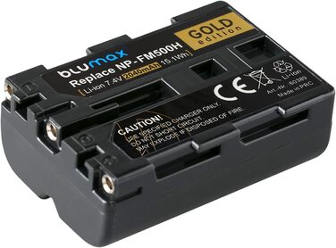 Акумулятор Blumax сумісний з Sony NP-FM500H 2040mAh + Зарядний пристрій для Sony Alpha (NP-FM500/NP-FM55H) - A77, A850, A900, A99 II