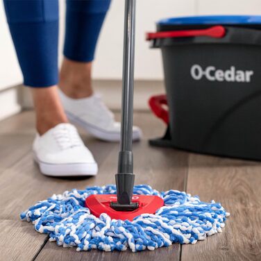 O-Cedar RinseClean Система миття підлоги з відром: без віджиму, видаляє 99% бактерій