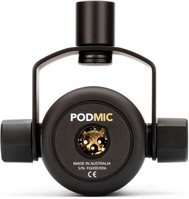 Rode PodMic професійний подкаст-мікрофон + кріплення Keepdrum MS138 для мікрофона (чорний)