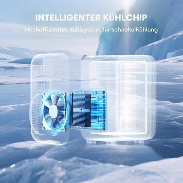 Міні-холодильник Enventor 6L: портативний, для авто, кімнати, косметики, фруктів, чорний