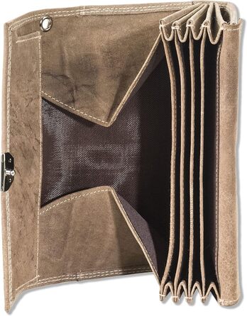 Woodland® Pro Waiter's Pouch with Ladder Lock, Finest Cowhide Nappa Leather, BLACK