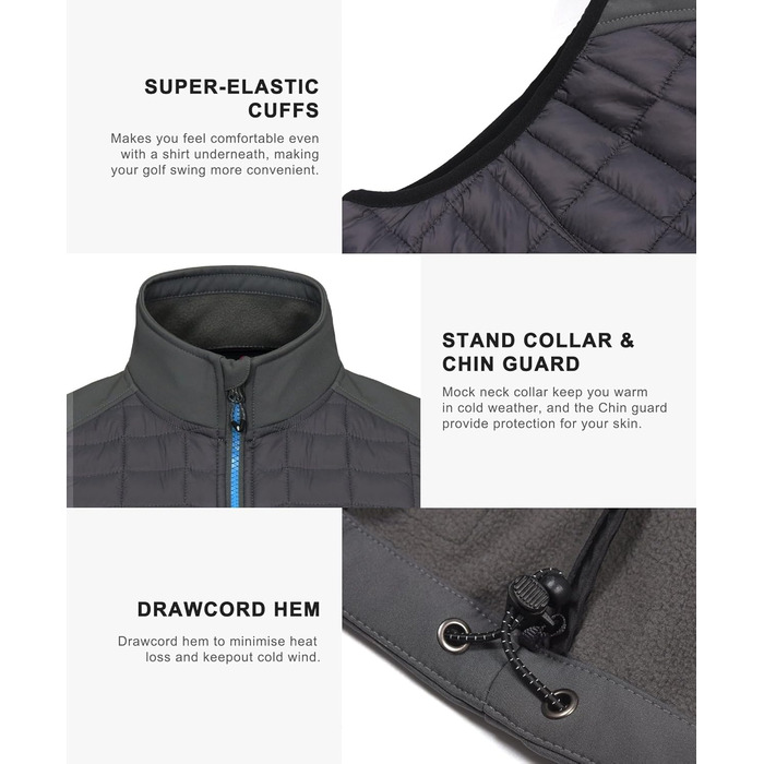 Жіноча жилетка Little Donkey Andy Легка пухова, тепла безрукавка для активного відпочинку, туризму, бігу, подорожей, колір темно-сірий