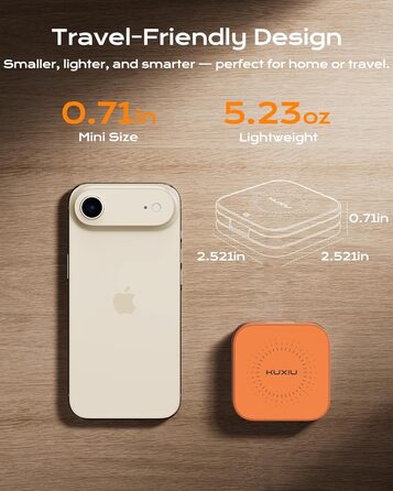 Бездротова зарядна станція KU XIU X40 Turbo Qi2.2 25W 3-в-1 для iPhone 17/16/15/14/13/12, Apple Watch та AirPods, алюмінієва, з адаптером GaN 45W (Космічний Помаранчевий)