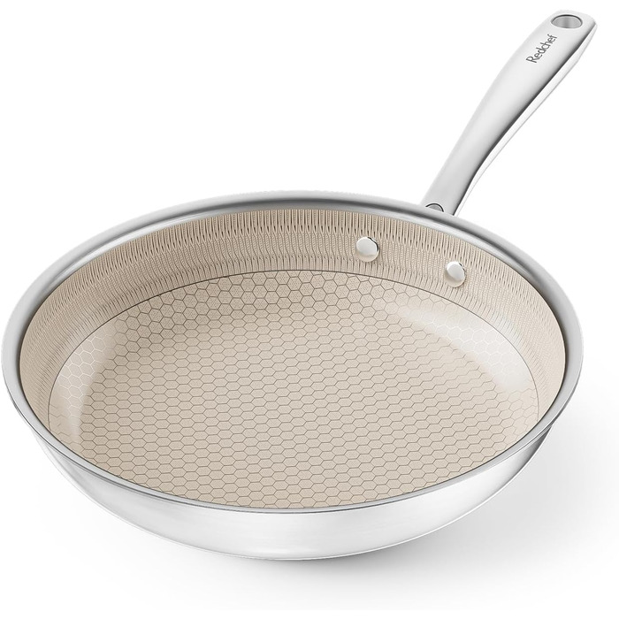 Набір сковорідок Redchef Antihaft з керамічним покриттям, 3 шт., діаметр 20, 26, 30 см + сковорода 24 см, без PFAS, PFOA та PTFE, безпечне антипригарне покриття