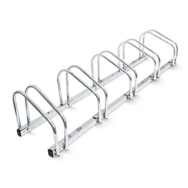 Relaxdays Bicycle Stand for 5 Bicycles, Steel, 130cm