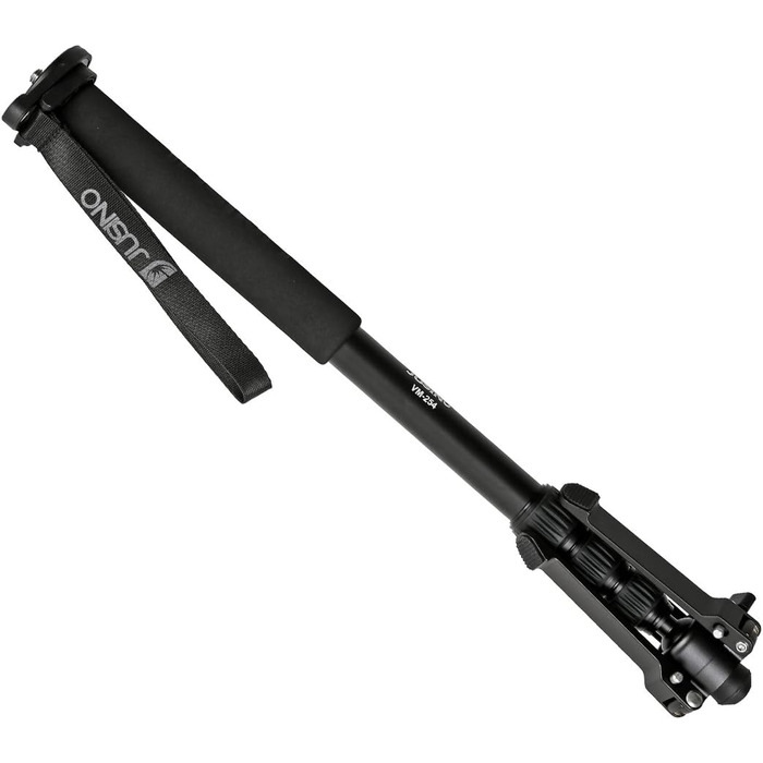 Монопод JUSINO з алюмінію з від'ємним кріпленням/міні-штатив до 153 см, вантажопідйомність 6 кг, VM-254