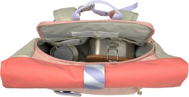 Дитячий рюкзак LÄSSIG з нагрудним ремінцем, 12 літрів, водонепроникний, Rolltop, зелено-блакитний