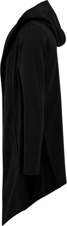 Кардиган чоловічий з капюшоном Urban Classics Open Edge, чорний, XL