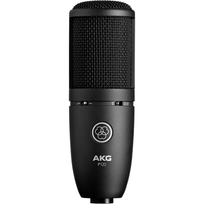 Мікрофон AKG P120 - студійний, велика мембрана, для запису, чорний