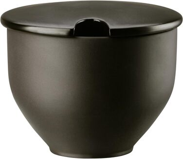 Rosenthal Junto Slate Grey Sugar Bowl with Cutout, 0.28 l