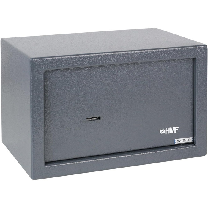 Шафа-сейф HMF 49200-11 з ключем, меблевий сейф | 31 x 20 x 20 см | Антрацит