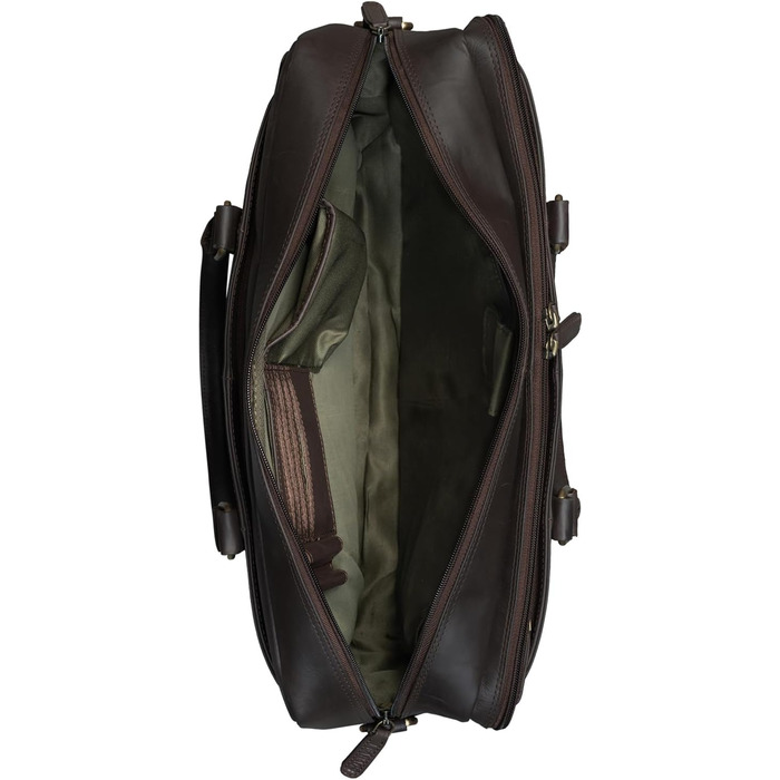 Сумка для ноутбука Leabags Leder Aktentasche чоловіча шкіряна до 16 дюймів, коричнева (M) - ділова сумка, месенджер, портфель