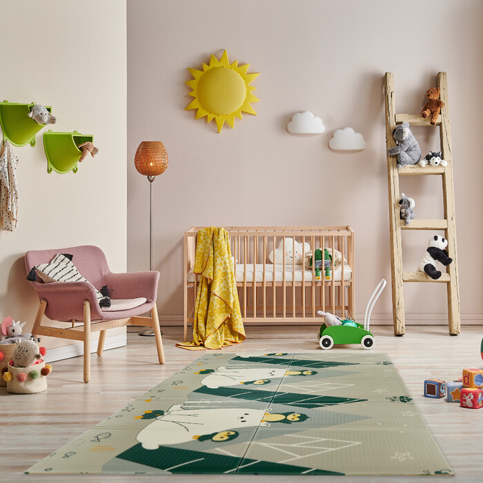 Relaxdays Foldable Play Mat with Animal Motifs