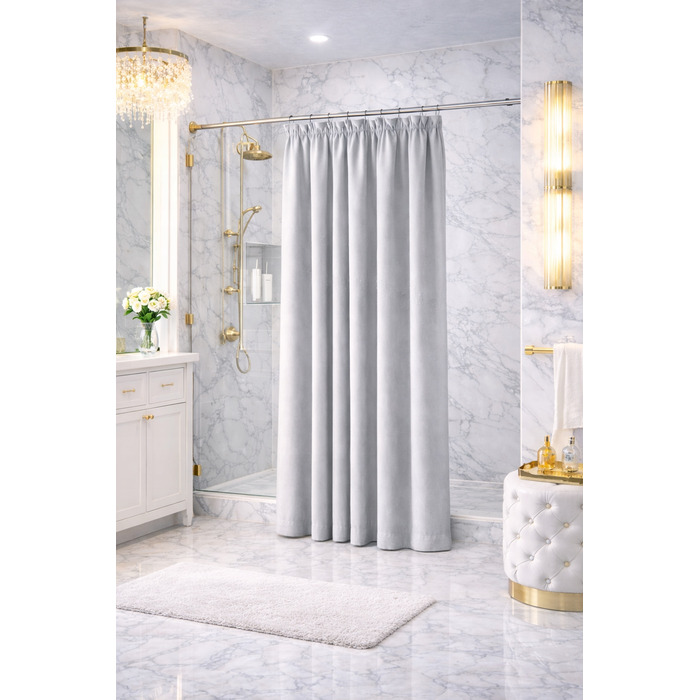 Текстильна штора для ванни NOW-ART, 200 x 220 см