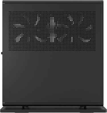Корпус Fractal Design Ridge Black Mini-ITX для ігрового ПК з PCIe 4.0, 2 вентилятори 140мм PWM, USB Type-C