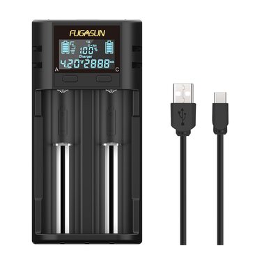 Зарядний пристрій LCD для акумуляторів 18650 21700 21750 (з PCB захистом) - Інтелектуальний зарядний пристрій