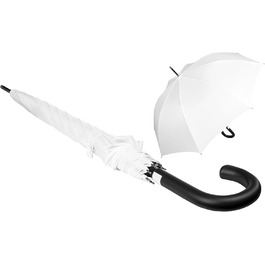 iX-brella Fiberglass Automatic Folding Umbrella with Raindrop Wetprint - Color Changing Umbrella (White)