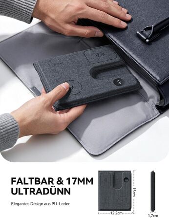Зарядна станція 3 в 1 Lamicall для iPhone та Apple Watch, сумісна з MagSafe, сіра