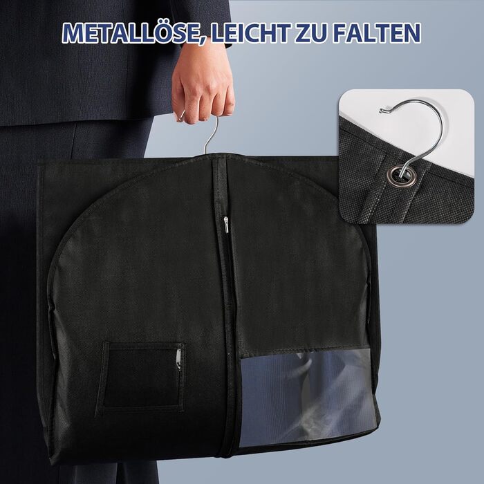 Чохол для одягу з відділенням для взуття 100x60 см - водонепроникний, антигрибковий, захист від комах