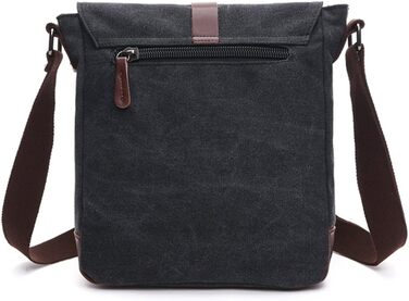 Чоловіча нагрудна сумка OSMIE 16 л, чорна (M) - канвас, для роботи та навчання