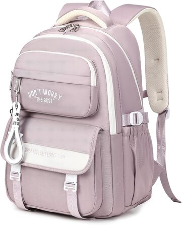 Шкільний рюкзак Tanou для підлітків, дівчаток, 4-12 клас. Великий, водонепроникний, для школи, середньої та вищої освіти (фіолетовий)