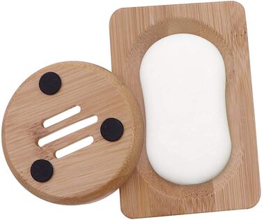 Двохтурова дерев'яна підставка для мила з сизалевим мішечком - підставка для мила в душ, ванну, кухню, мийку.