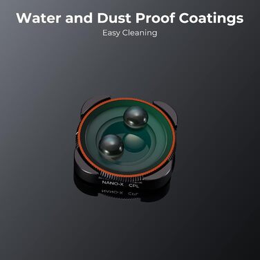 Фільтри K&F Concept ND/CPL для GoPro Hero 13/12/11/10/9 Black (набір 6 шт.)