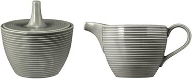 Seltmann Weiden Beat Pearl Grey Sugar Bowl + Milk Jug 2-Piece Set
