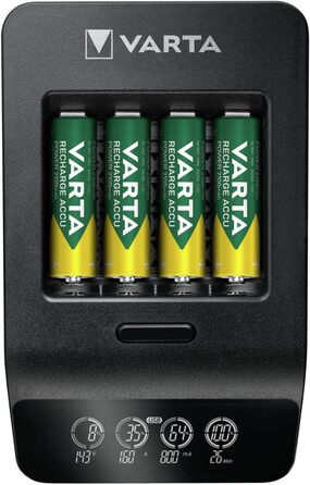 Зарядний пристрій VARTA для акумуляторів AA/AAA (LCD Smart Charger+, Single)