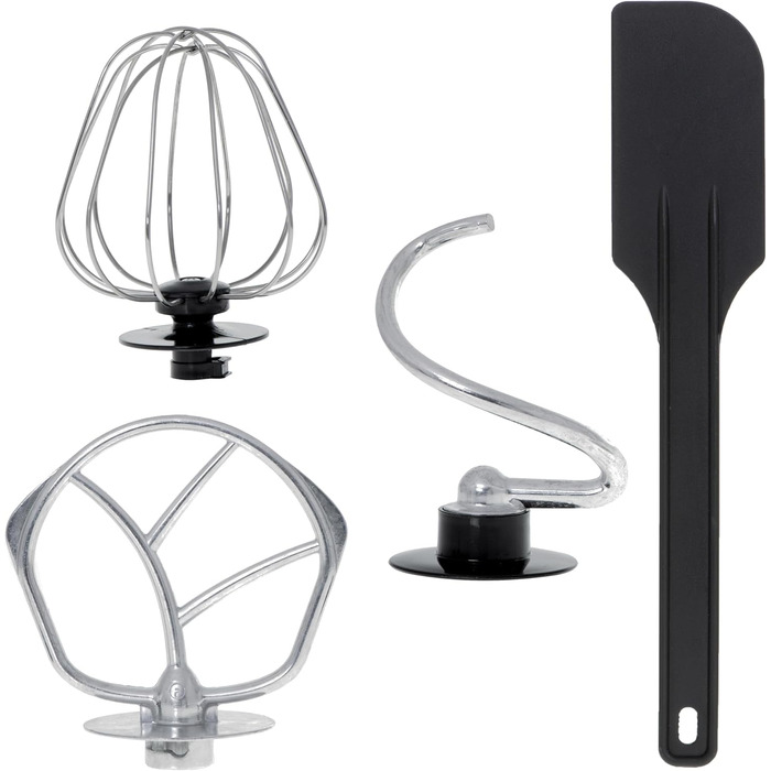 Професійна кухонна машина/міксер Briebe 1800W з орбітальною дією, 6 швидкостей + імпульс, нержавіюча сталь KM1114