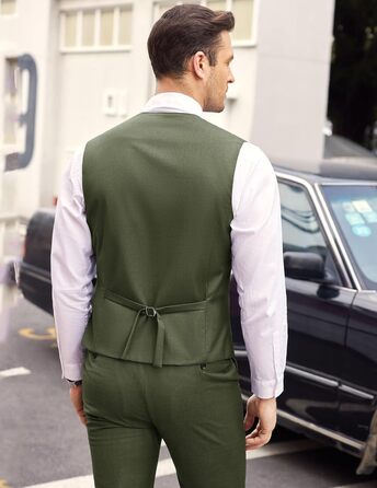 Жилет чоловічий COOFANDY, стильний, під костюм, для весілля, оливковий (Army Green), розмір XS