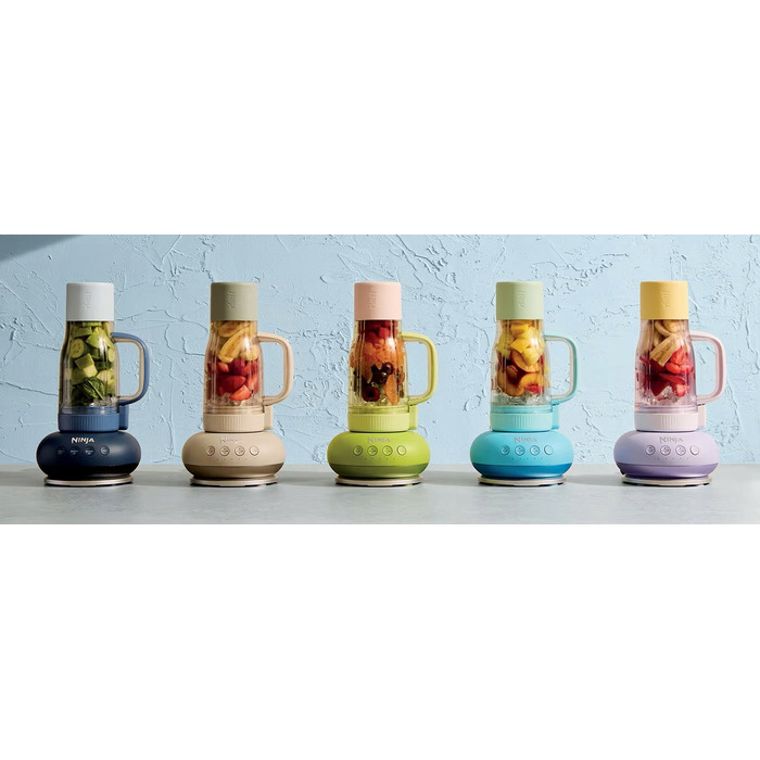 Стаціонарний блендер Ninja DB351EUCY, 1100 Вт, синій