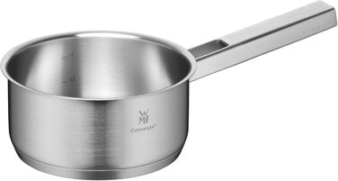 Каструля WMF Ultimate Cool 16 см без кришки, 1,4 л, Cromargan® нержавіюча сталь, без покриття, для індукційних плит, з внутрішньою міткою об'єму, придатна для миття в посудомийній машині