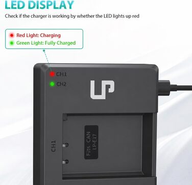 Акумулятор Canon LP-E17 + Двоканальний зарядний пристрій 2x1450mAh для EOS R8 R10 R50 RP Rebel T6i T7i T8i SL2 SL3 77D 200D 750D 760D 800D M3 M5 M6 Mark II