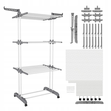 Велика вертикальна сушарка для одягу та білизни, підлогова, складна, розмір XXL