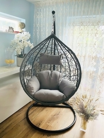 Підвісне крісло-гойдалка Bluegarden, 105 см, витримує до 120 кг