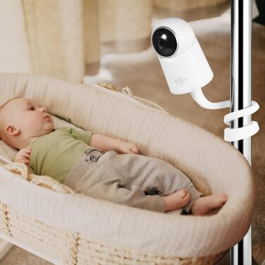 Дзеркало-тримач для дитячого монітора Lonnky 7.1' - сумісний з Vtech, Eufy, ANMEATE та іншими моделями, гнучкий кріплення для ліжечка та стіни, без інструментів