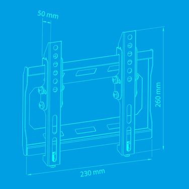 Кронштейн для телевізора TechniSat TECHNIMOUNT Flex Easy, поворотний настінний тримач з шарнірним плечем, навантаження до 25 кг