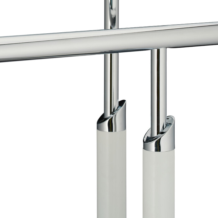 Relaxdays Standing Towel Rack White-Silver