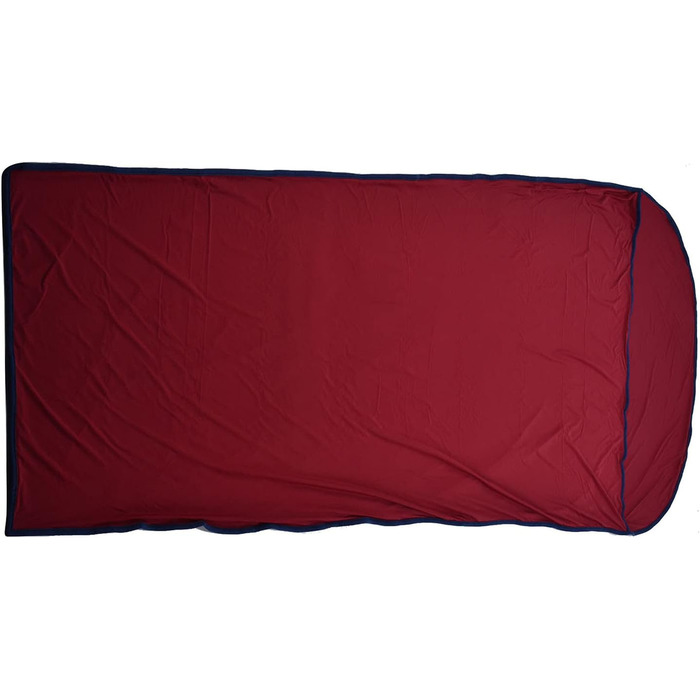 Qukai Elastic Sleeping Bag Liner Ultralight Sleeping Bag Liner Elastic Travel Sheet for Outdoor Camping Multifunctional Sleeping Bag Liner Burgundy