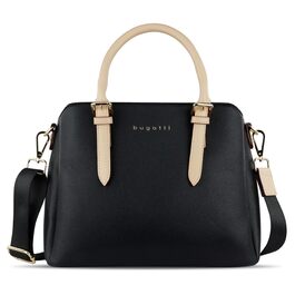 Сумка жіноча Bugatti Ella боулінг середнього розміру зі штучної шкіри, чорна