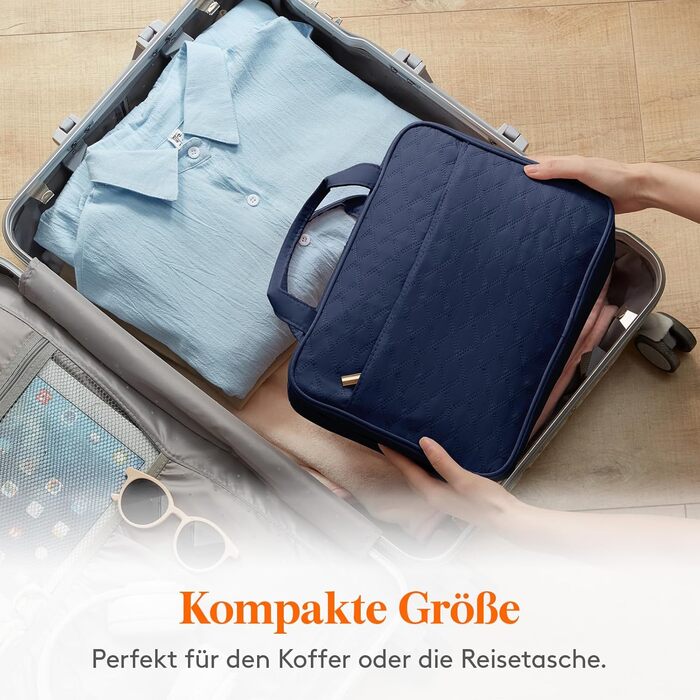 Сумка для косметики та туалетних аксесуарів Lifewit для подорожей, велика органайзер з гачком, прозора кишеня для гігієнічних засобів, темно-синій, L