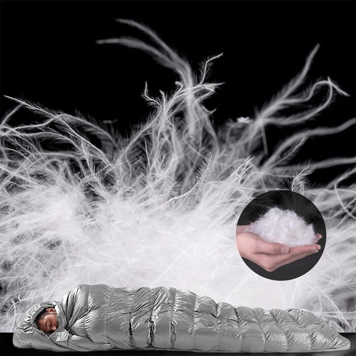 Naturehike CW700/CW400 Down Sleeping Bag Ultralight Portable Compact Winter Sleeping Bag 4 Seasons for Adults and Children Outdoor Camping Hiking Travel with Compression Sack