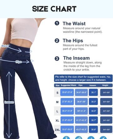 Джинси жіночі Chase Hot Bootcut, висока талія, еластичні джеггінси з кишенями, темно-синій, 31 inseam