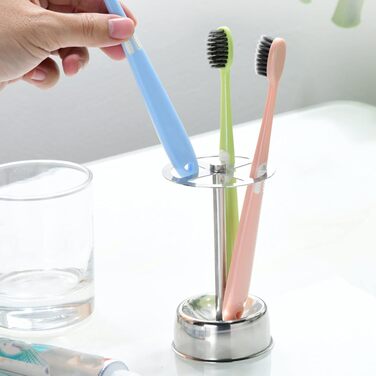 Toothbrush holder, stainless steel, toothbrush holder for bathroom, toothpaste holder, stand, toothbrush holder for bathroom