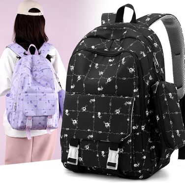 Великий шкільний рюкзак для учнів середньої школи, жіночий рюкзак, чорний рюкзак для полегшення навантаження, синій рюкзак для хлопців