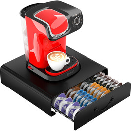Тримач для капсул Tassimo на 64 капсули, металевий, для кавових капсул, органайзер, стійка, ящик для капсул, на 64 капсули