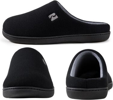 Чоловічі халапи RockDove Original з двокольоровою підошвою з memory foam, 49.5 EU, чорний та сірий