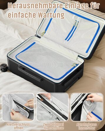 Чемодан Joyway ABS з жорсткою оболонкою, ручний багаж 56 см, з TSA замком, білий